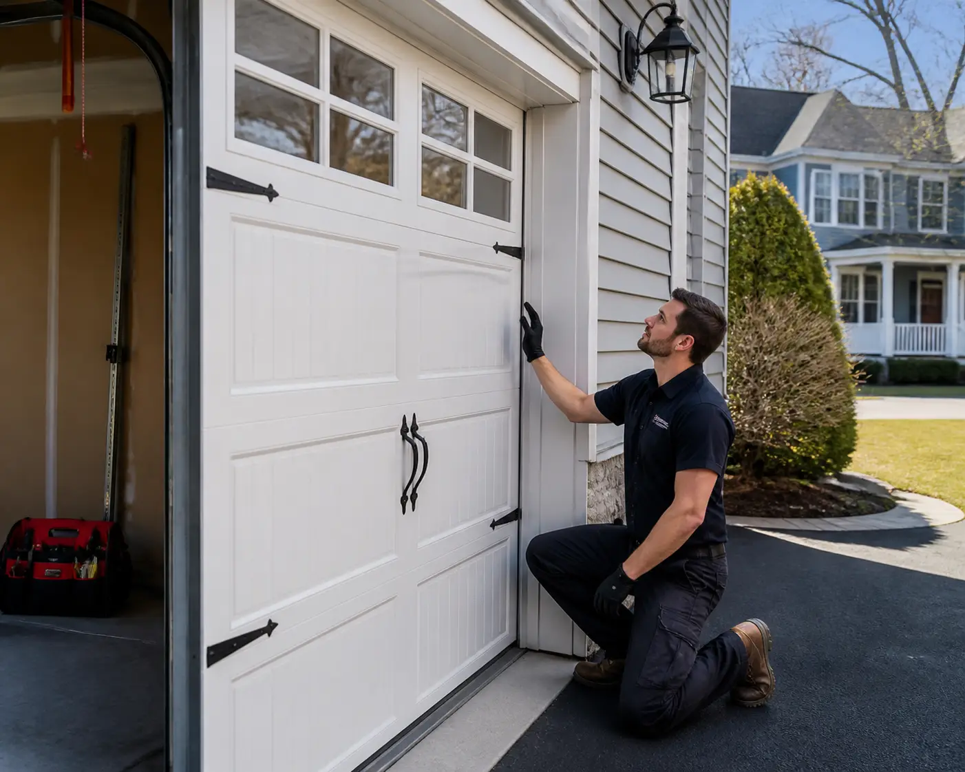 a residential garage door on a classic.webp